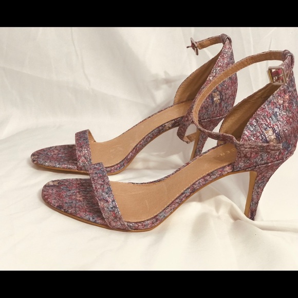 Halogen multi colored sparkled open toe heels - Picture 3 of 8